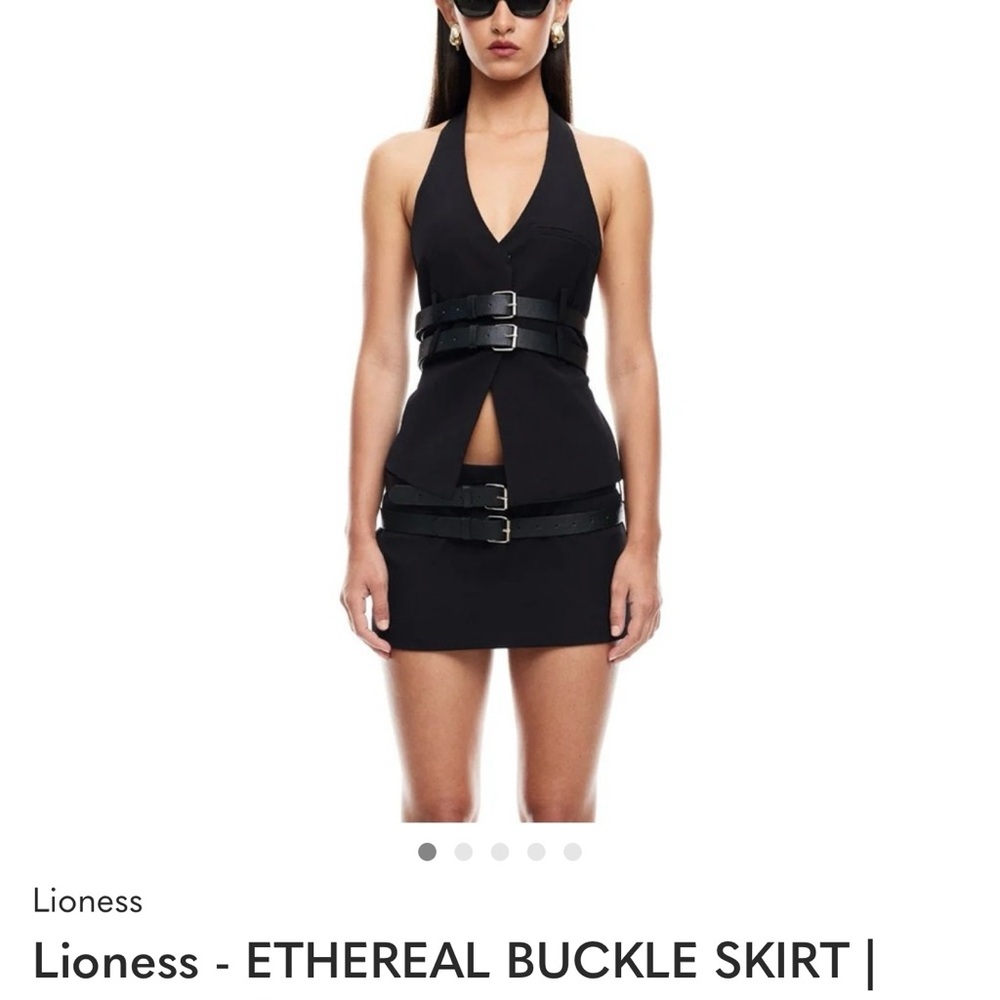 Lioness Black Ethereal Buckle Top and bottom size small - Picture 2 of 5
